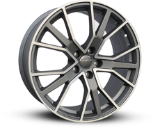 Диски 300A Satin Gunmetal Machined Face SGMF 5x112 ET-26 Ширина-9.5 Диаметр-22 Центр-66.5