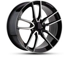 Диски 455 (M010)  BLACK MACHINED FACE 5x112 ET-47 Ширина-9.5 Диаметр-19 Центр-66.6