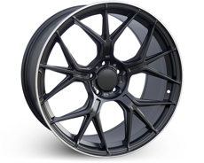 Диски 470 (Max Load: 815 kg.) Satin Black Machined Lip 5x112 ET-40 Ширина-8.5 Диаметр-20 Центр-66.6