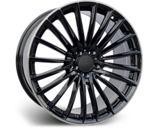 Диски 608 (FF608) Black Machined Lip (BML) 5x112 ET-38 Ширина-8.5 Диаметр-20 Центр-66.6