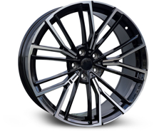 Диски 881B (Front + Rear only) Black Machined Face (BMF) STAGGERED 5x112 ET-26 Ширина-8.5 Диаметр-20 Центр-66.6