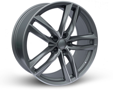 Диски A0015 (YA005) Satin Gunmetal Machined Face SGMF 5x112 ET-30 Ширина-9.0 Диаметр-21 Центр-66.45