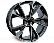 Диски A017 AH1961 Black Machined 5x112 ET-30 Ширина-9.0 Диаметр-21 Центр-66.6