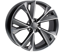 Диски AE157 (A017) Matt Gun Metal Machine Face 5x112 ET-35 Ширина-9.0 Диаметр-20 Центр-66.56