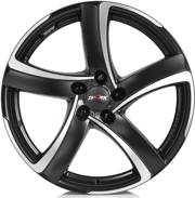 Диски Alutec Shark (Max Load 540 kg) Racing Black Front Polished 5x100 ET-48 Ширина-7.5 Диаметр-17 Центр-57.1