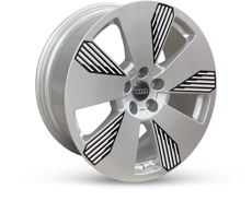 Диски Audi 4KE601025L 5 Arm Aero 8Z8/GR Diamond Silver with Graphic 5x112 ET-34 Ширина-8.0 Диаметр-19 Центр-66.5