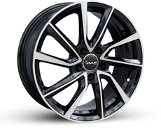 Диски Avus AC-518 Made in Italy Black Polished 5x108 ET-42 Ширина-8.0 Диаметр-18 Центр-63.4