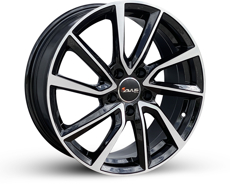 Диски Avus AC-518 Made in Italy Black Polished 5x108 ET-45 Ширина-6.5 Диаметр-16 Центр-63.4
