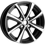 Диски Carwel Akush Black Polished 4x100 ET-37 Ширина-6.0 Диаметр-15 Центр-60.1