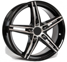 Диски Carwel Alpha Black Polished 5x114.3 ET-45 Ширина-7.0 Диаметр-17 Центр-67.1