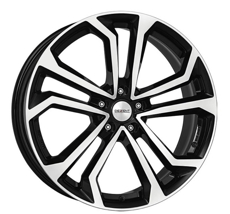 Диски Dezent TA Black Polished front 5x114.3 ET-40 Ширина-6.5 Диаметр-16 Центр-66.1