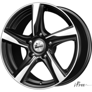 Диски iFree Kayt Black-Jack 5x108 ET-50 Ширина-7.0 Диаметр-16 Центр-63.35