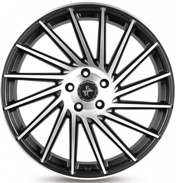 Диски Keskin Tuning KT17 (max load:950kg) MATT BLACK FRONT POLISH 5x120 ET-38 Ширина-9.0 Диаметр-20 Центр-74.1