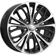 Диски KiK KC873 Black polished 5x114.3 ET-46 Ширина-7.5 Диаметр-17 Центр-67.1