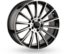 Диски M002 (ZT2004) (Front + Rear only)  Black Machined Face (BMF) 5x112 ET-35 Ширина-8.5 Диаметр-20 Центр-66.6