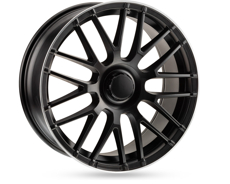 Диски M070 MATT BLACK POLISHED LIP 5x112 ET-45 Ширина-8.5 Диаметр-19 Центр-66.45