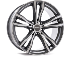 Диски MAK X-Mode (Max Load 1020 kg) Gun Met Mirror Face 5x112 ET-35 Ширина-9.0 Диаметр-20 Центр-66.6
