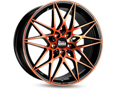 Диски MAMB2 (max load:720kg) BLACK FRONT ORANGE 5x112 ET-30 Ширина-8.5 Диаметр-19 Центр-72.6