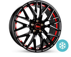 Диски MAMRS4 (max load:720kg) BLACK PAINTED RED INSIDE 5x112 ET-45 Ширина-8.0 Диаметр-18 Центр-72.6
