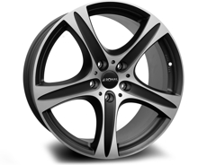 Диски Ronal R55 Made in Germany Matt Black Face Cut 5x127 ET-50 Ширина-9.5 Диаметр-20 Центр-71.5