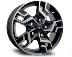 Диски Ronal R64 64R6655.155/022 (Max Load: 1150 kg) Made in Germany BLACK POLISHED 5x130 ET-66 Ширина-6.5 Диаметр-16 Центр-89.1