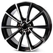Диски Wheelworld WH28 Gloss Black Front Polished (SP+) 5x114.3 ET-45 Ширина-7.5 Диаметр-17 Центр-72.6