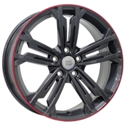 Диски WSP Naxos Anthrac  Black Lip Red 5x112 ET-49 Ширина-7.5 Диаметр-18 Центр-57.1