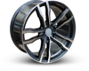 546 (SLT01125) Dark Gloss Gun metal /Machined  5x120 ET-30 Ширина-11.0 Диаметр-20 Центр-74.1