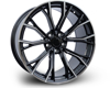 B012R (BH1987) (Front + Rear only) Black Milled + Mashined Lip (FIB MILING SPOKE) 5x112 ET-26 Ширина-8.5 Диаметр-20 Центр-66.6