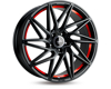 Keskin Tuning KT20 (max load:790kg) BLACK PAINTED RED INSIDE 5x112 ET-45 Ширина-8.5 Диаметр-20 Центр-72.6