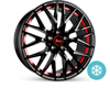 MAMRS4 (max load:720kg) BLACK PAINTED RED INSIDE 5x108 ET-45 Ширина-8.5 Диаметр-19 Центр-72.6