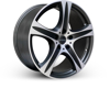 Ronal R55 Matt Black Face Cut 5x127 ET-35 Ширина-9.5 Диаметр-20 Центр-71.5